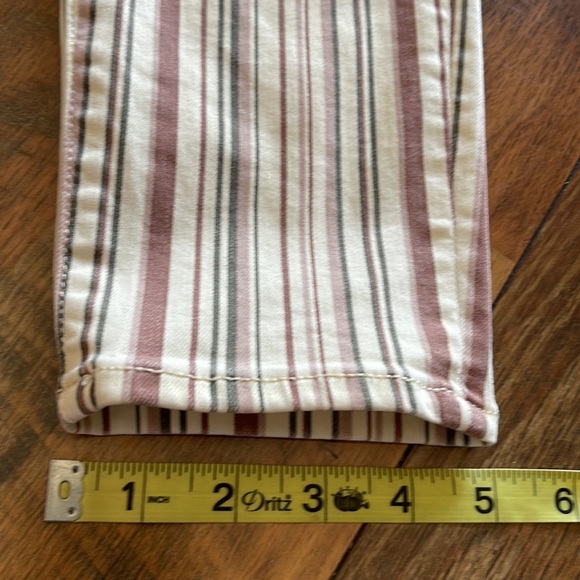 American Eagle Hi Rise Jegging Striped Skinny Next Level Stretch  Sz 10 - Picture 5 of 10